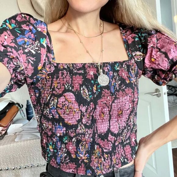 Cleobella Eva crop blouse in jolie S - Picture 4 of 8